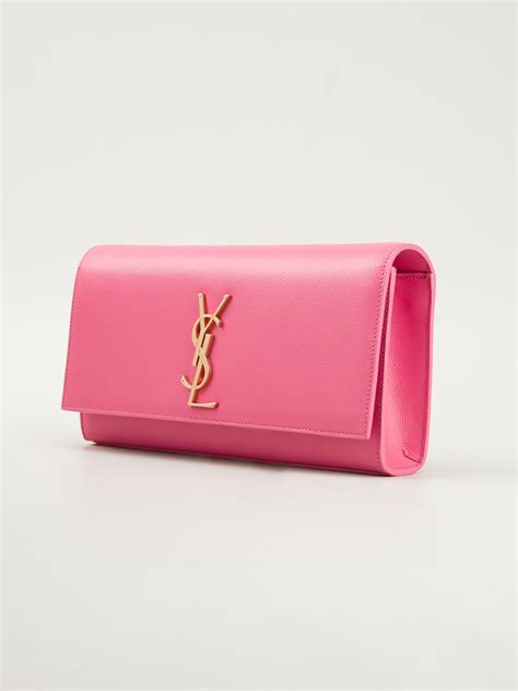 ysl handbags pink|YSL pink clutch.